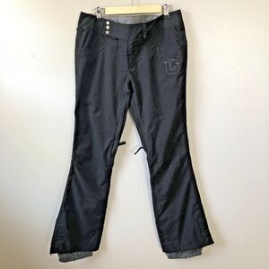 Burton Indulgence Pants Womens Large Black Dryride Thigh Vents Boot Cover Skiing